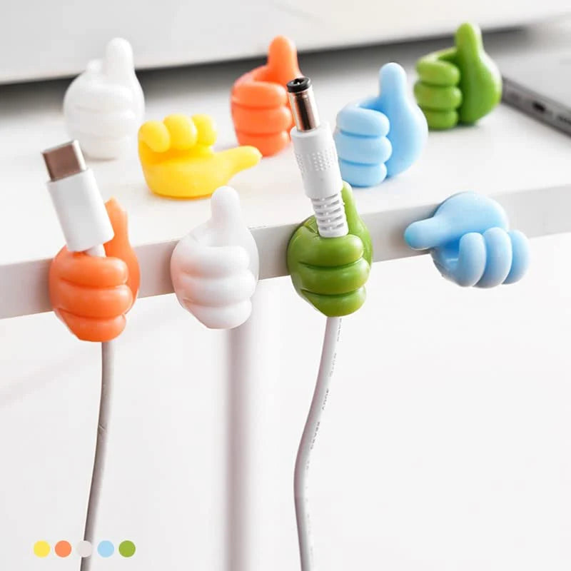 Silicon thumbs up hook